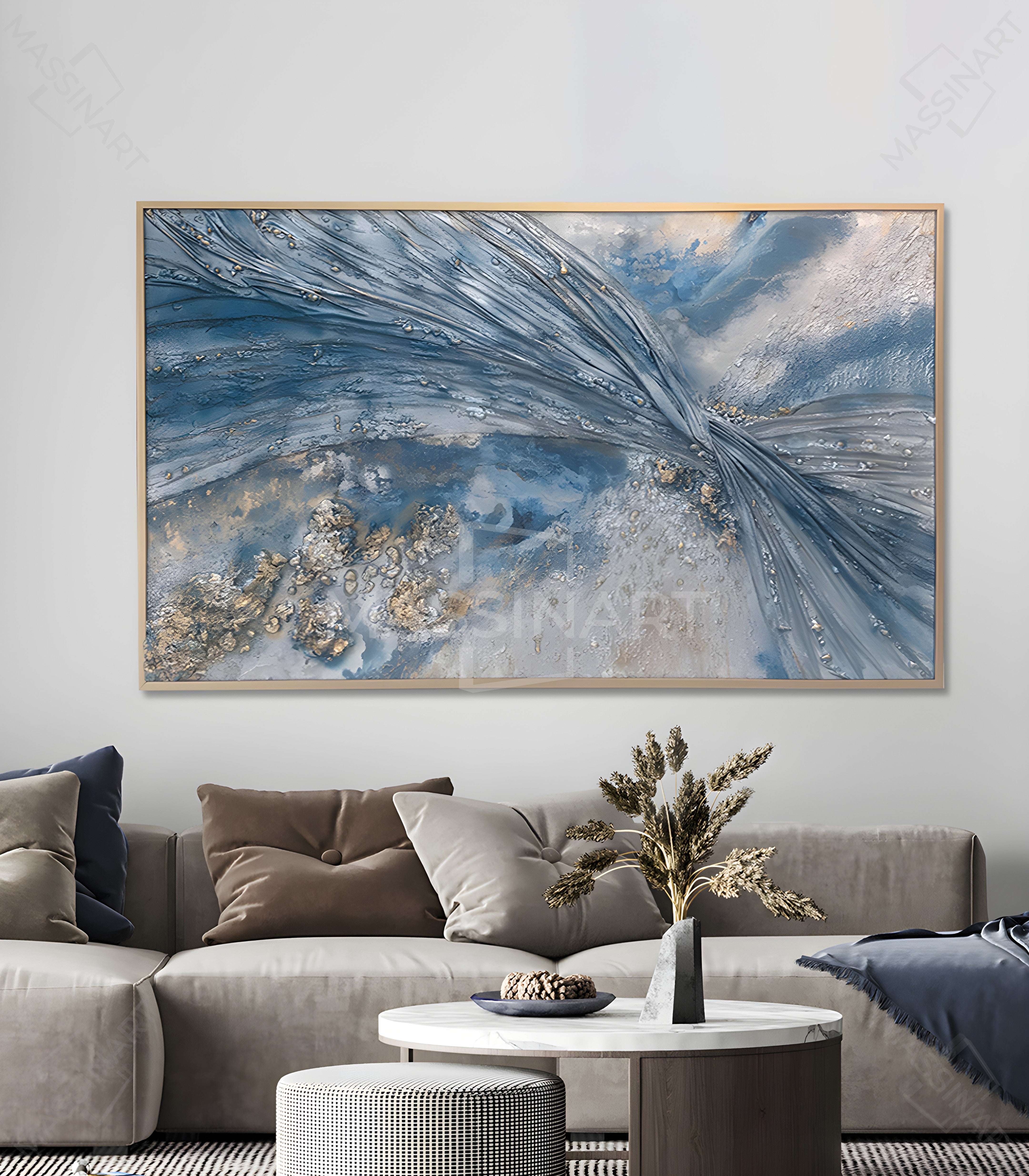 Calligraphie II - Tableau original signé par l'artiste Meryem YH.